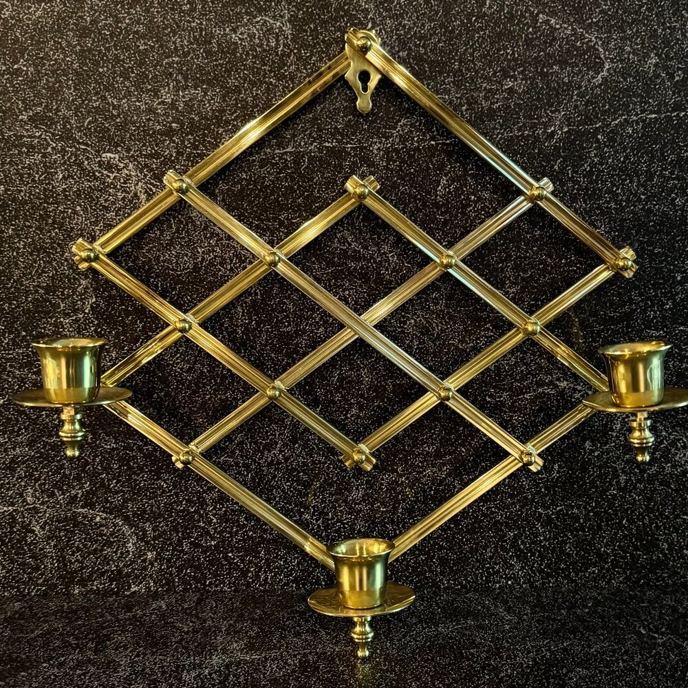 Vintage Wall Mounted Candle Holder, Candlestick Sconce
